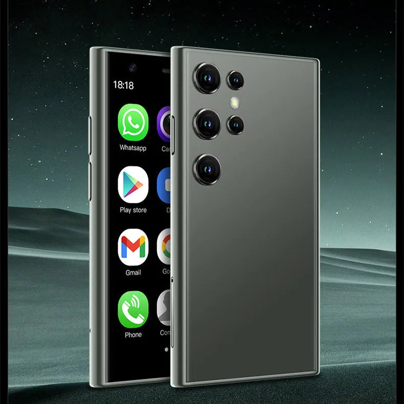 S23PRO XS15 mini smartphone in black, green or pink purple with 30cm screen and straight plate design