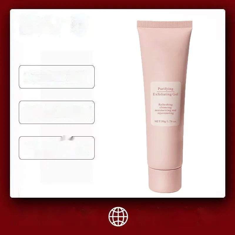 132g tube of moisturising facial exfoliating gel scrub for unisex skincare