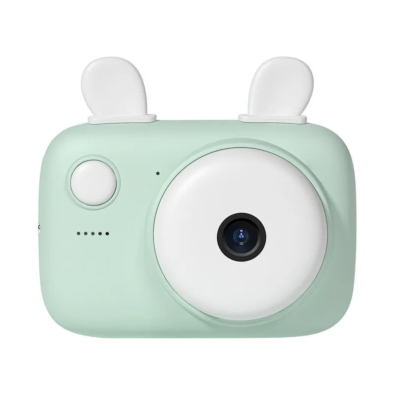 A2 Kids Photo Camera Macaron Mini SLR Body with 2.4 inch screen and dual lenses in green pink purple or red