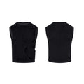 Men's solid colour lyocell vest with round neck tank top design in black and grey options