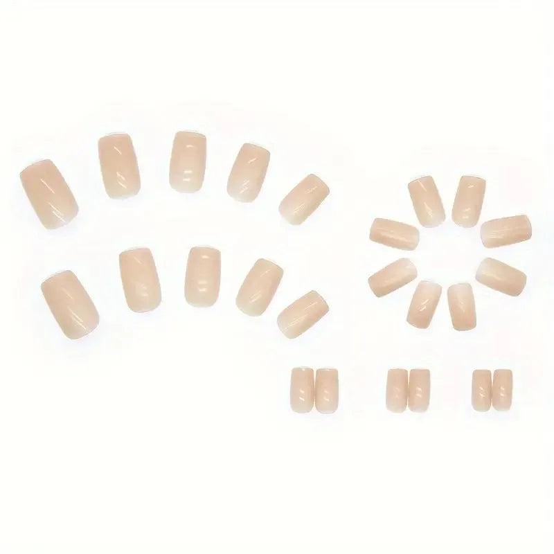 Plastic nail art decorations in solid colour MY119 arranged as a 26-piece set for ladies' fashion accessories