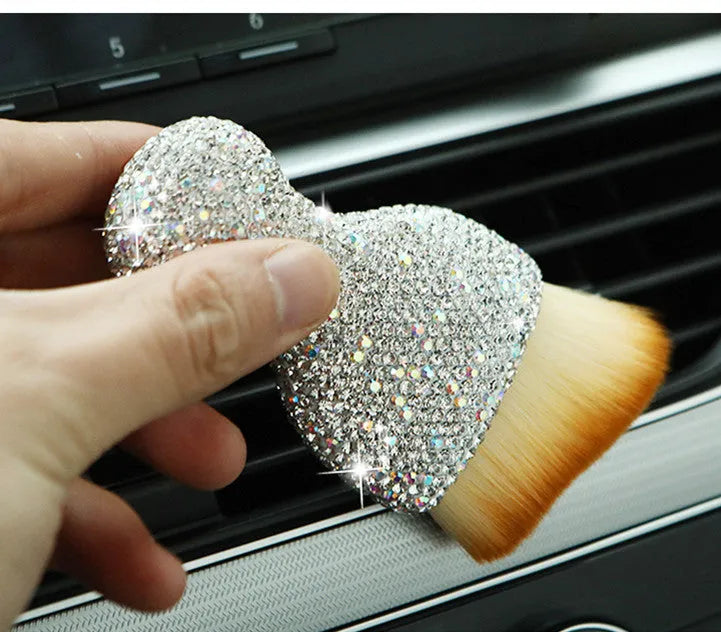 Soft PVC car interior cleaning brush for dust removal with 10cm length