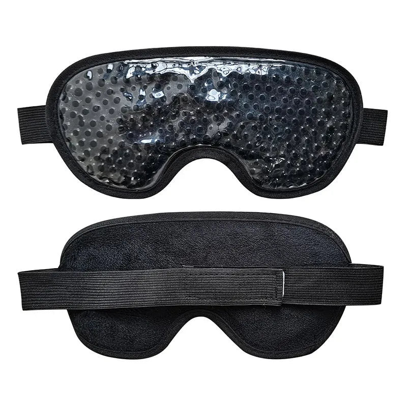 White portable cold and hot compress eye atomisation device with USB cable and eye mask