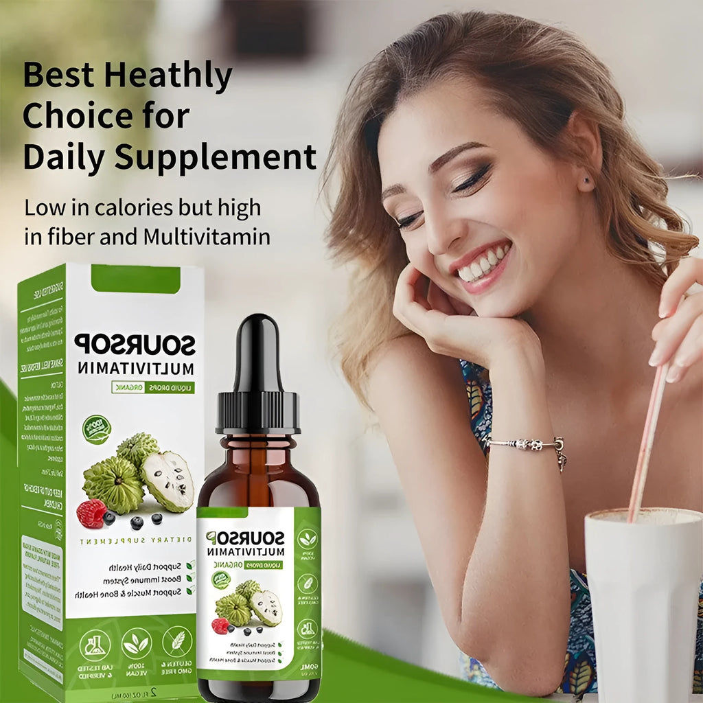 60ml bottle of Annona Prickly Fruit and Lychee flavoured edible Care Drops for adult consumption