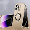 Magnetic iPhone case with anti-peep metal clip in multiple colour options for iPhone 12 to 15 models