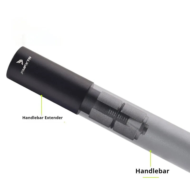 Aluminium alloy bicycle handlebar extension rod pair with 15-20mm adjustment range