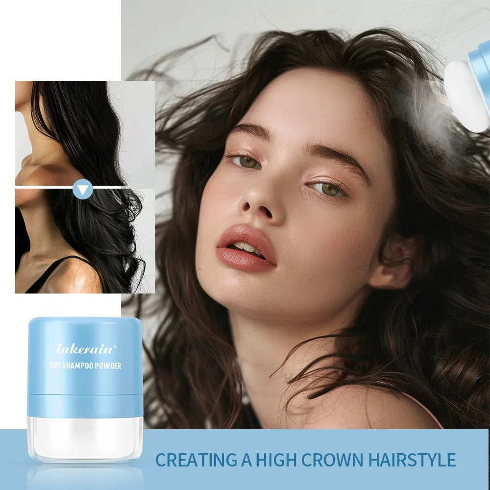 Disposable dry shampoo powder with sponge headband and mirror in 5g size