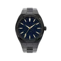 Men's business watch with stainless steel case and bracelet featuring luminous hands