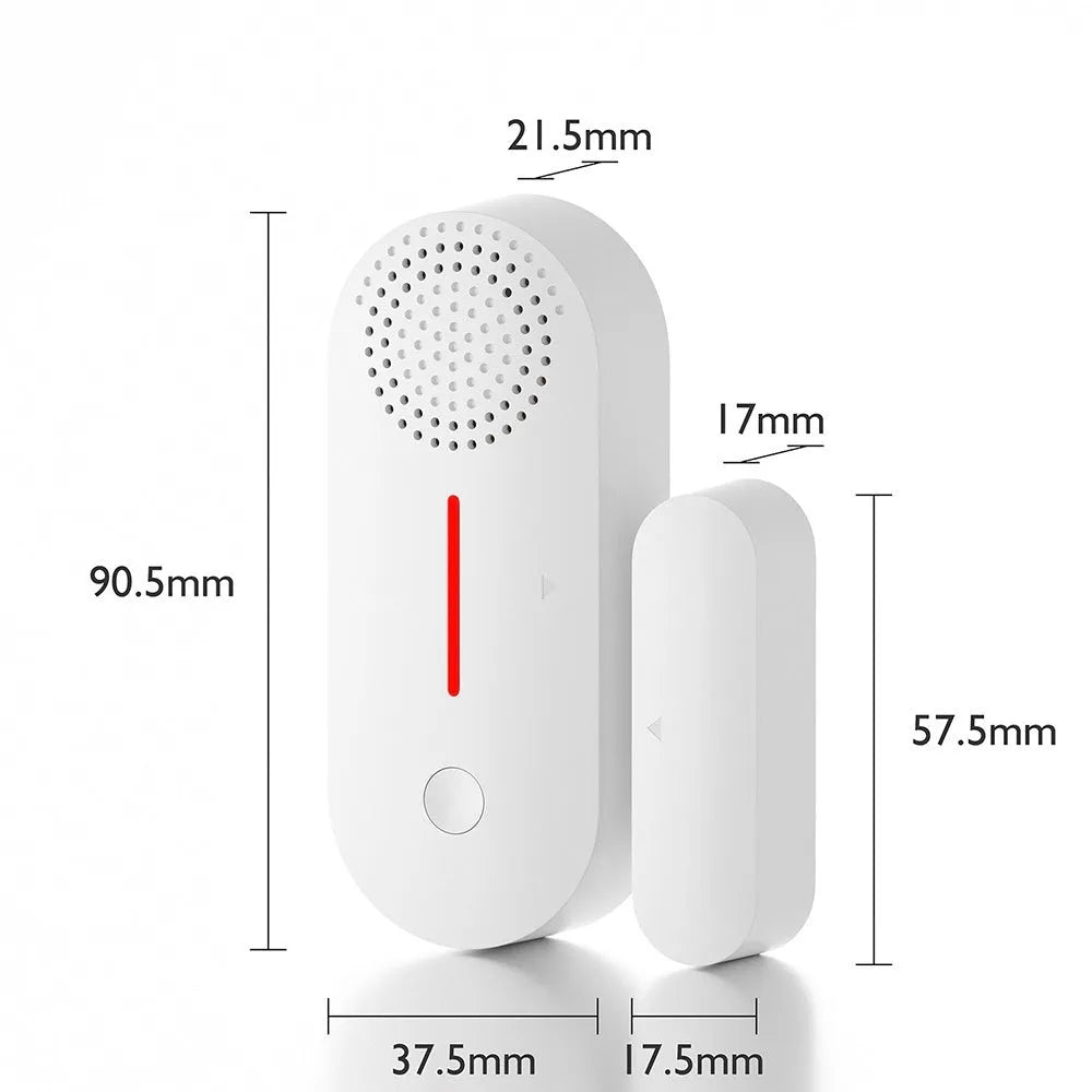 WiFi door magnetic sensor alarm unit for smart home security with magnetic contacts