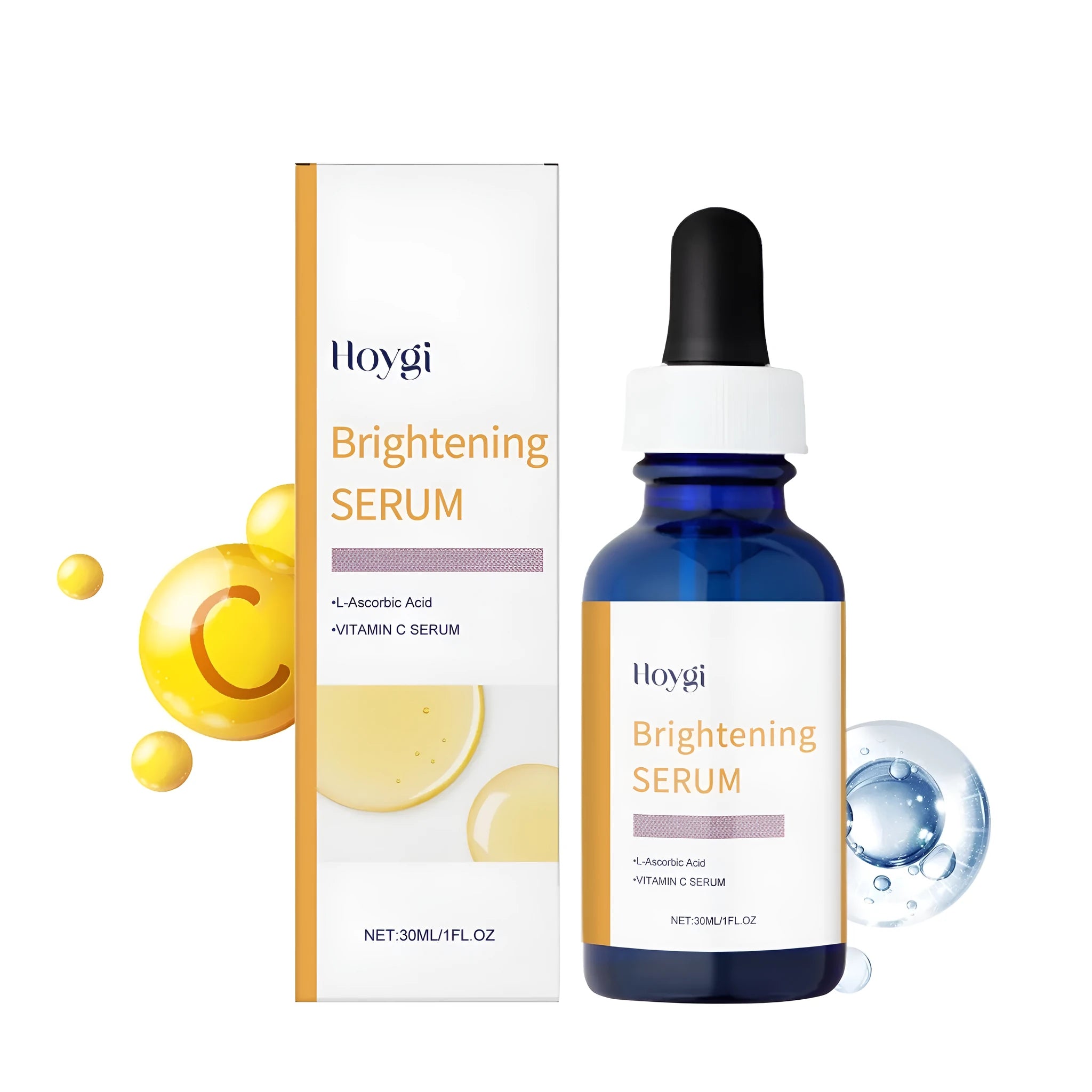 30ml vitamin C solution bottle with ascorbic acid and vitamin E essence for facial skincare