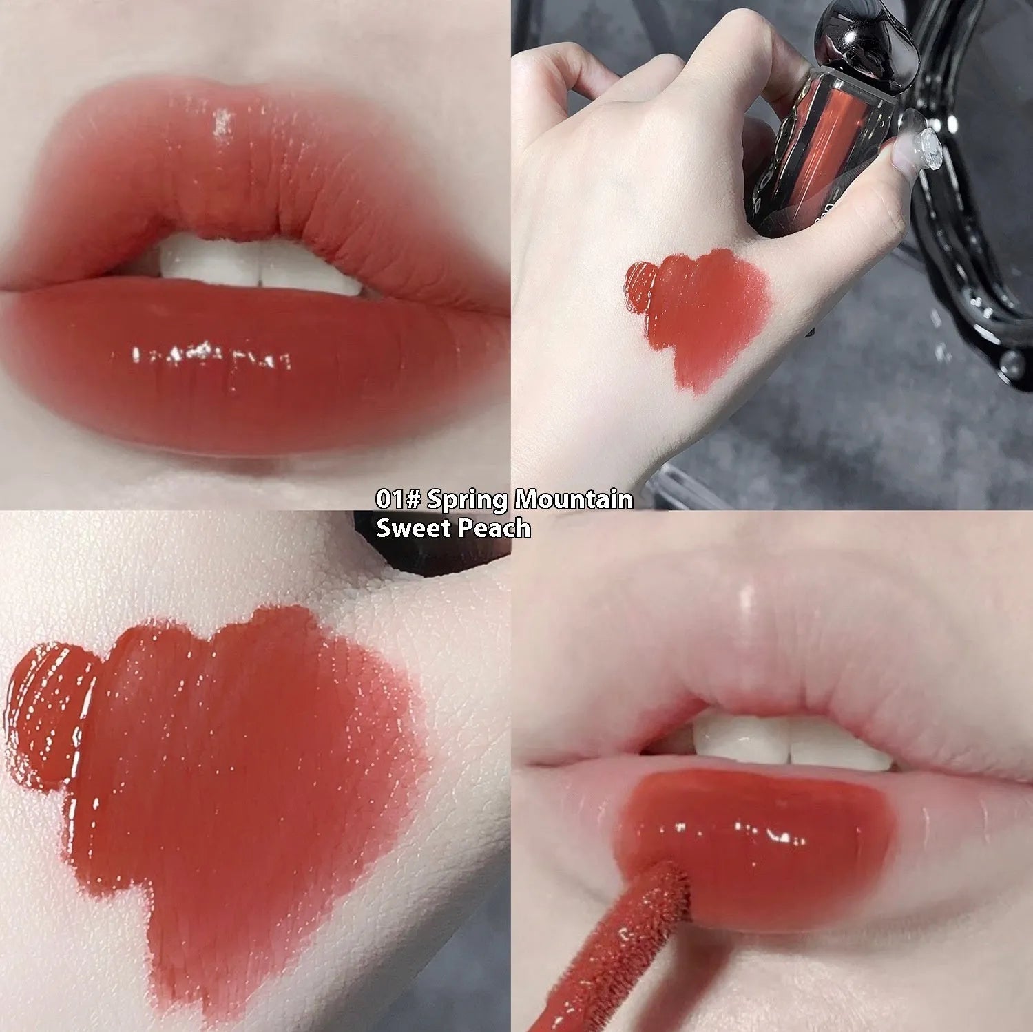 Glacier Lava Lip Lacquer in water-light mirror finish with colour correction properties