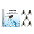 Five biomimetic insect soft bait fishing lures measuring 1.5 cm on white background