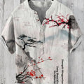 Men's 3D digital animal print short sleeve shirt showing graphic detail and colour options