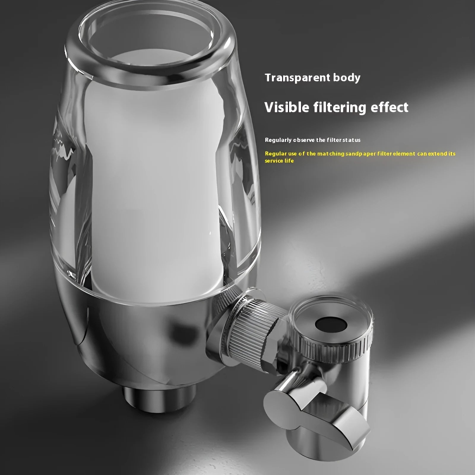 Ceramic water filter element for faucet filtration systems