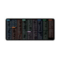 Super large office mouse mat with printed English keyboard shortcut keys in multiple size options