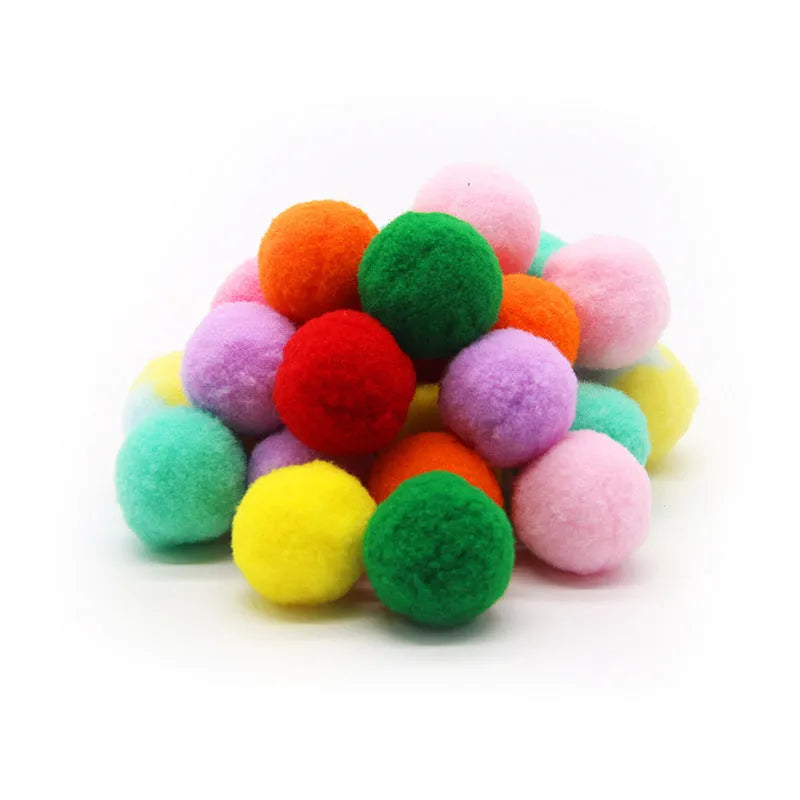 Plush ball shooting pet toy with launch gun and multiple soft balls for dogs and cats