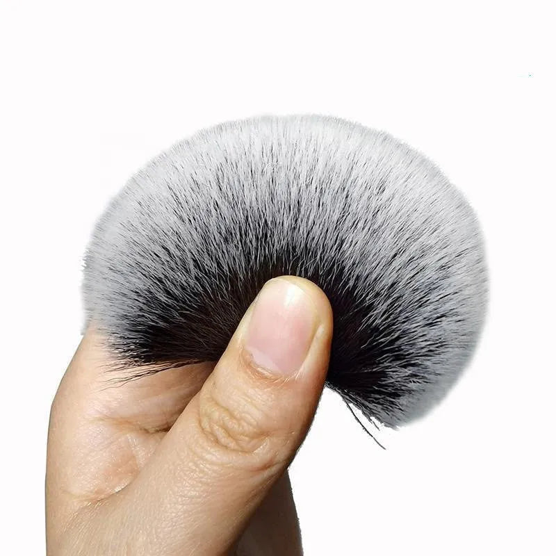 Black car detailing brush with ultra-soft pig hair bristles shown in two sizes: 240mm and 160mm length.