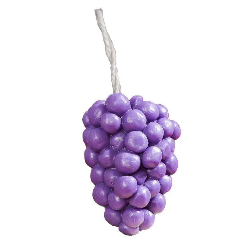 Purple and green grape handmade soap bars for face and body cleansing