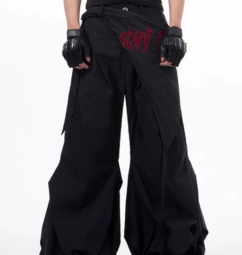 Boys wide-leg trousers in refined Korean style available in black grey white solid colours