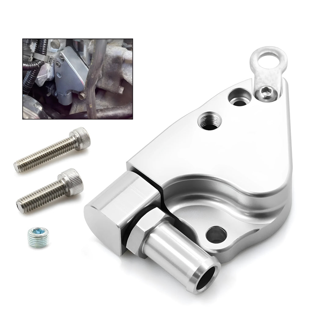 Aluminium intake manifold coolant adapter for K Series K20 K24 engines