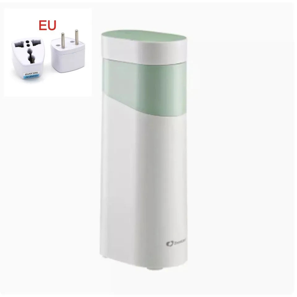 Desktop instant water dispenser with temperature control settings and compact design