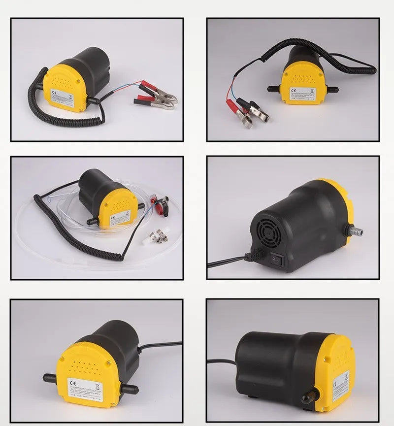 12V electric self-priming oil gear pump with engineering plastic body for transferring engine oil