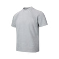 Women's loose fit short sleeve top with air layer stitching detail in polyester fabric