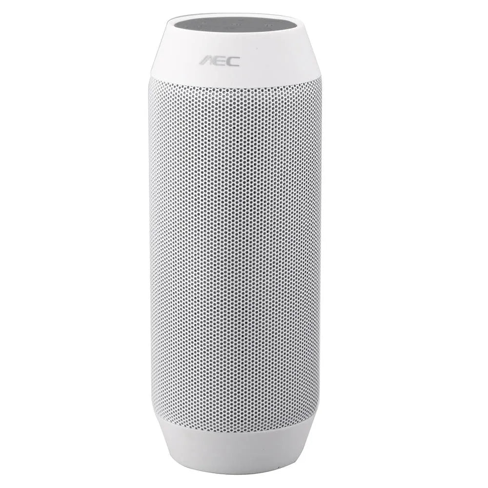 Mini black Bluetooth speaker with colourful RGB LED lights displaying on sides