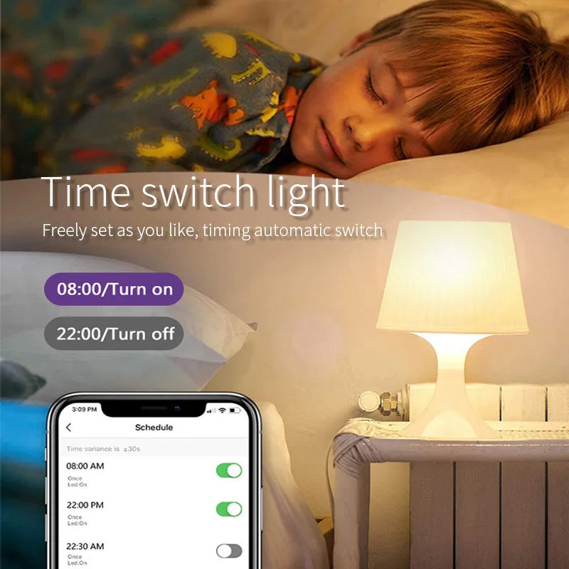 Smart GU10 LED spotlight bulb with RGBCCT colour adjustment and wifi connectivity for voice control