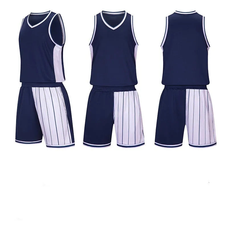 Men's basketball uniform set with top and shorts in grass green colour on a mannequin.