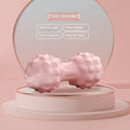 A 6cm diameter blue TPR foot massage ball on a plain background.