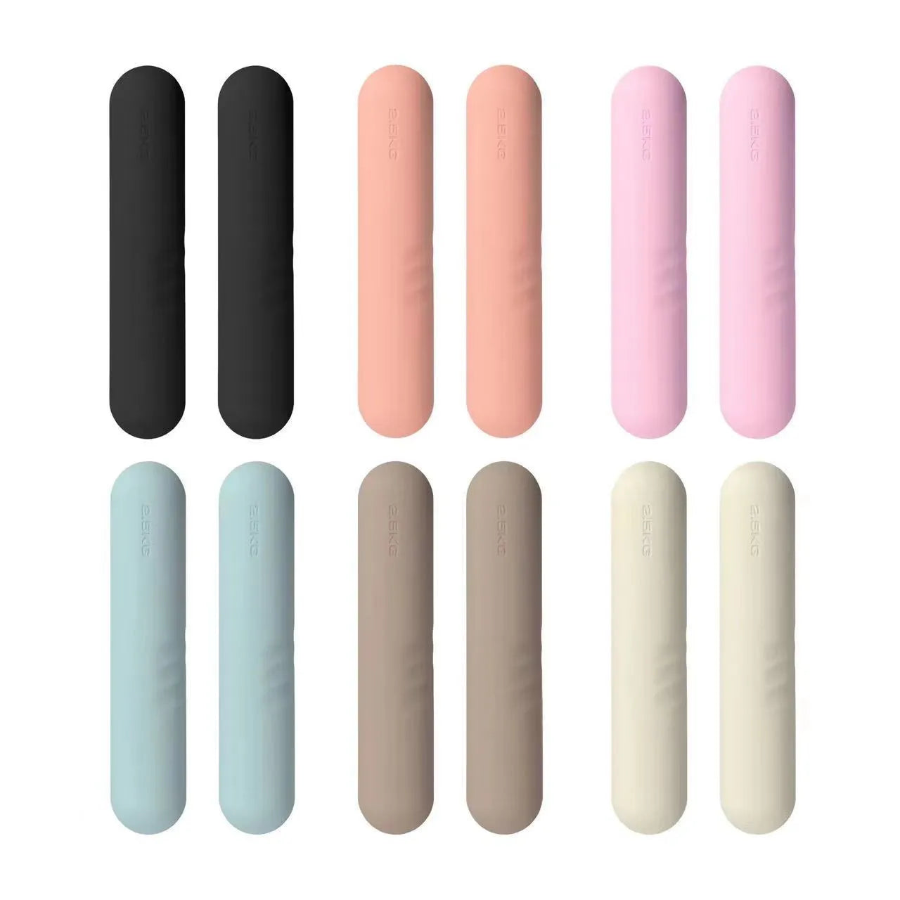 Silicone edging non-slip hand-drawn yoga dumbbell stick in various colours and weights