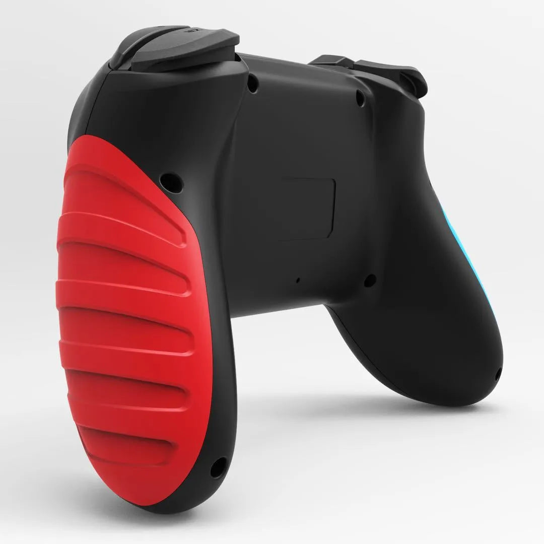 Red and blue wireless Bluetooth gamepad controller for Nintendo Switch and PC gaming