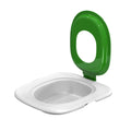 Fifth generation grey ABS plastic cat toilet trainer with integrated litter mat