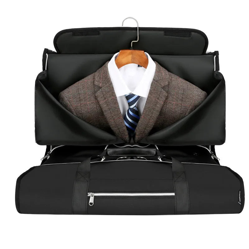 Oxford cloth business sports bag with dry wet separation compartments in grey colour option