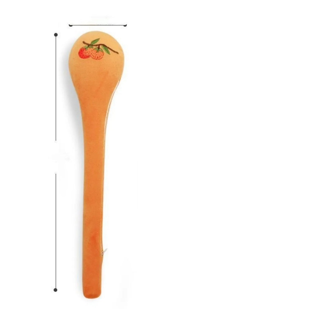 48 cm long manual massage stick with zipper closure and meridian flap persimmon wishful design
