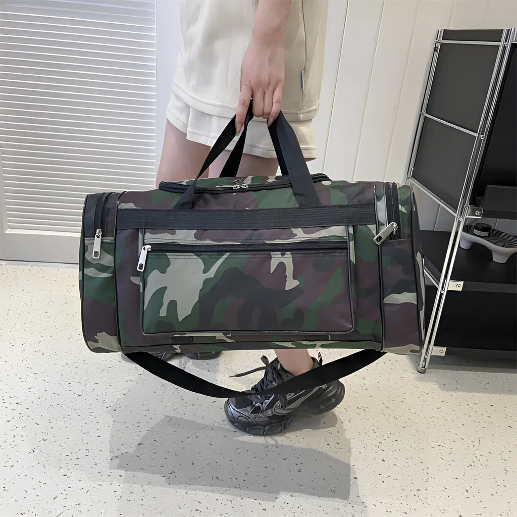 Camouflage pattern waterproof luggage bag with urban style and under 20L capacity