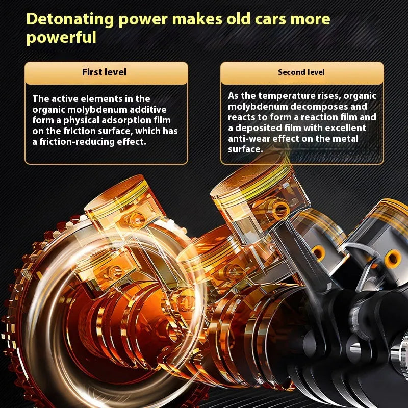 60ml engine anti-wear additive bottle with white cap for petrol and diesel vehicles