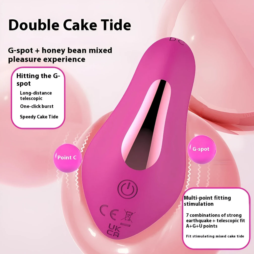 Rose red silicone butterfly-shaped female massager with APP remote control