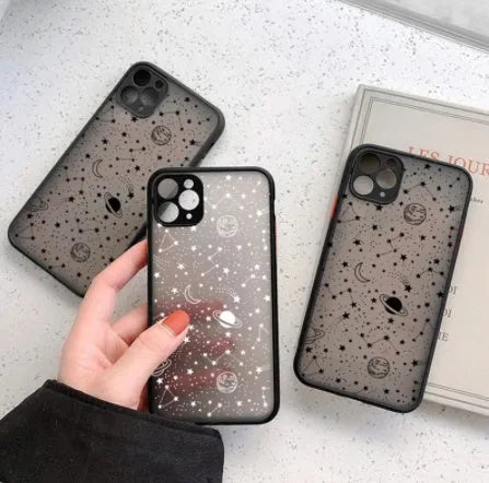 Clear transparent iPhone case with rubber bumper protection for multiple iPhone models