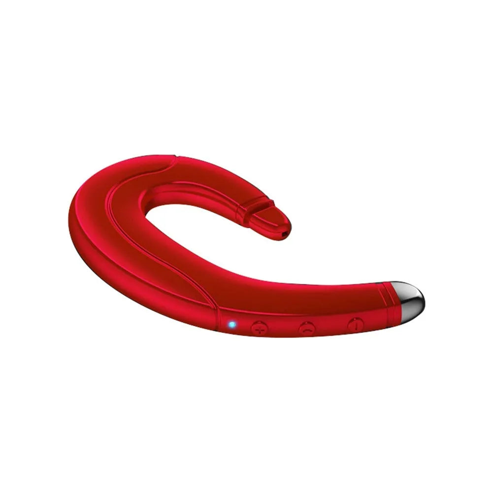 Mounted single-ear Bluetooth headset for driving in black, blue, and red colour options