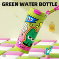 Creative 500ml stainless steel vacuum flask shown in green colour with choice of ceramic or steel inner liner.