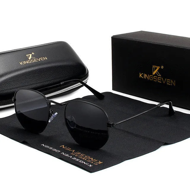 Classic round-frame retro sunglasses for men in multiple colour options with UV protection lenses