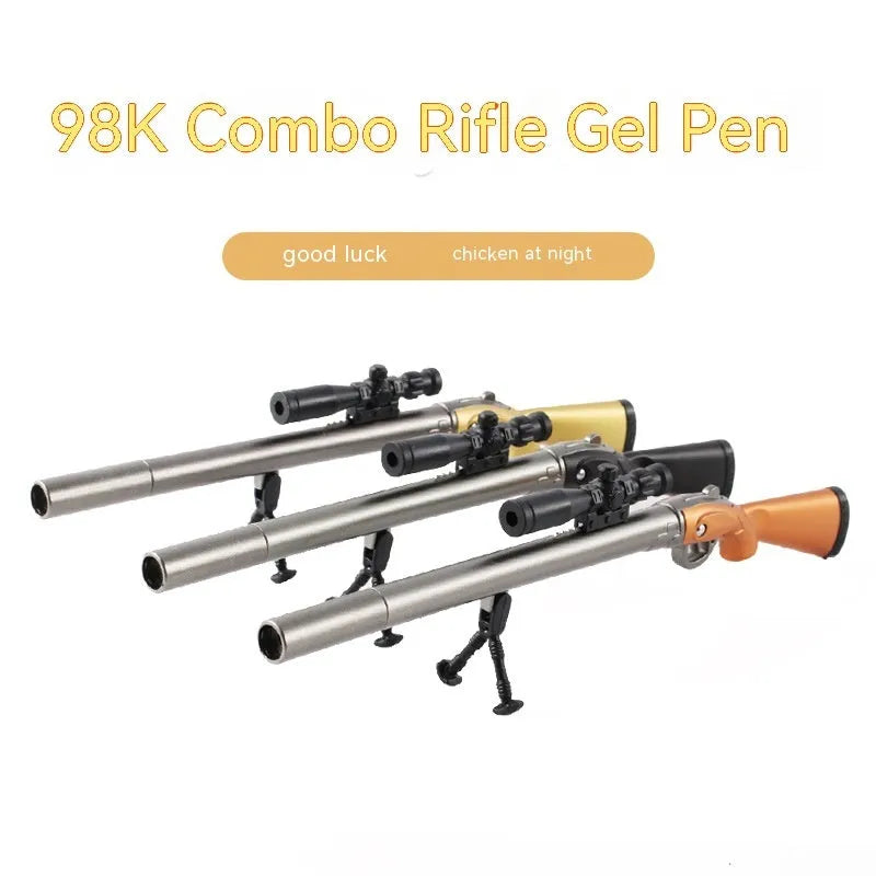Marvel eating chicken 98k sniper rifle creative modeling gel pen with detailed plastic construction