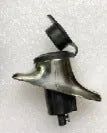 Yacht anchor light socket with stainless steel pole and white ABS housing, showing bottom wiring connections