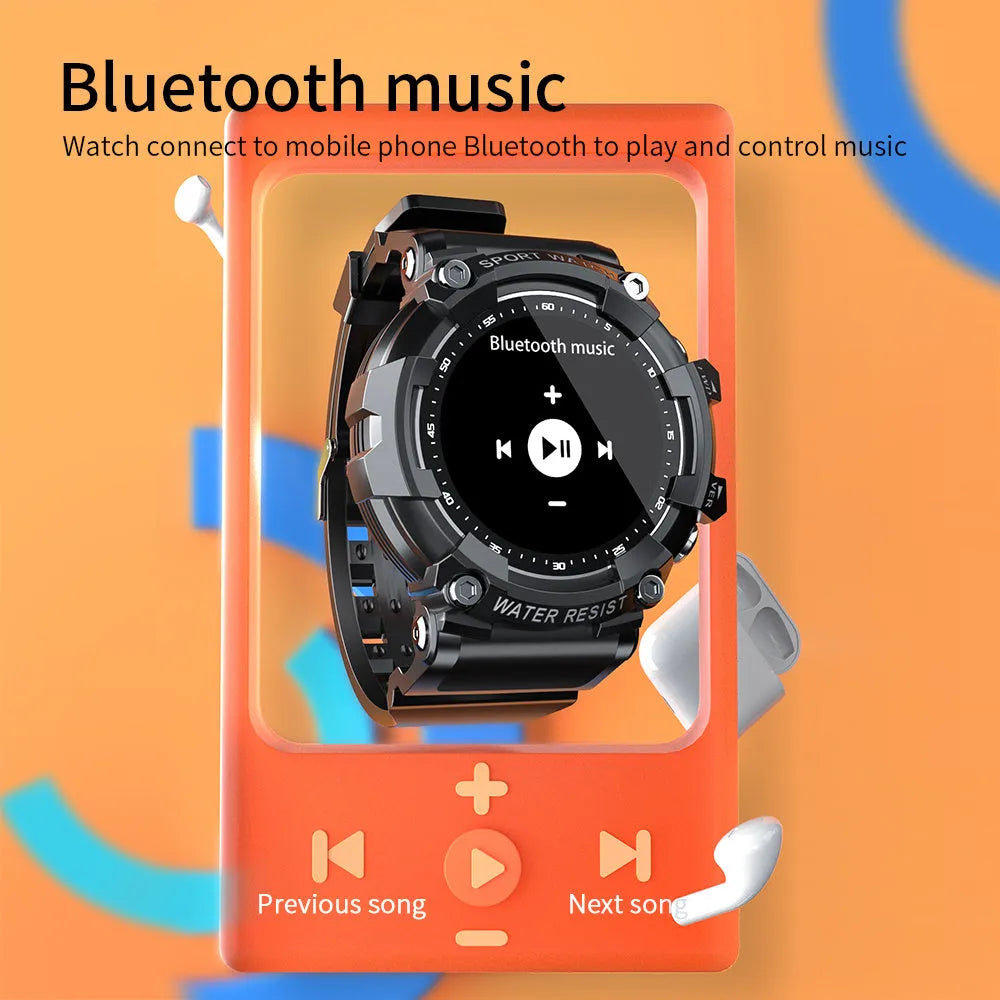 ATTACK 3 IP67 waterproof smart Bluetooth sports watch with round screen on wrist