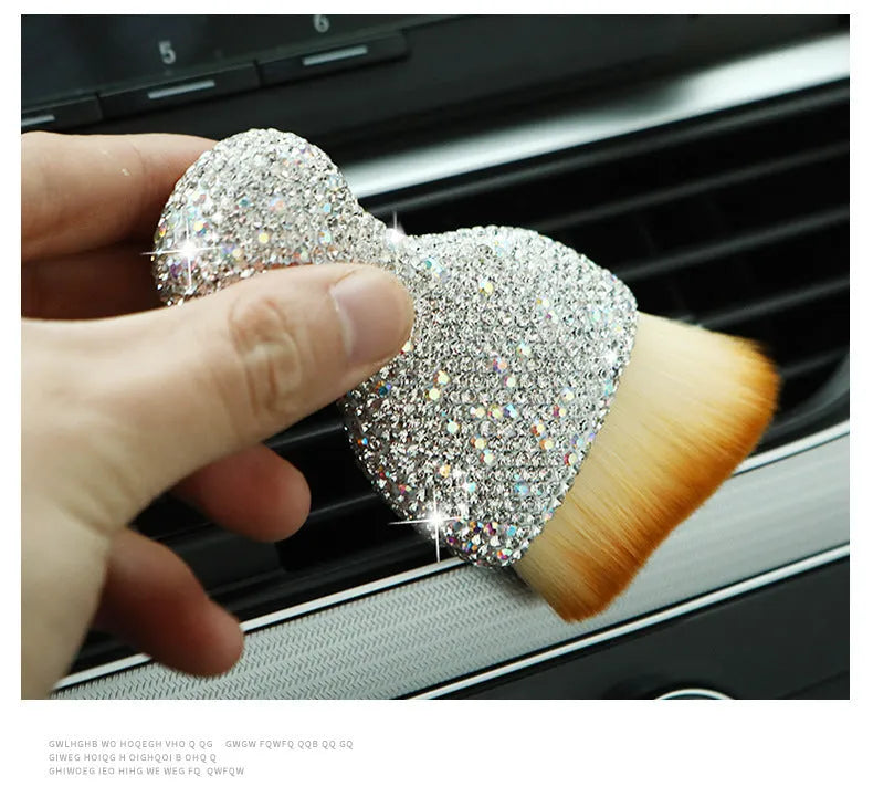 Soft PVC car interior cleaning brush for dust removal with 10cm length