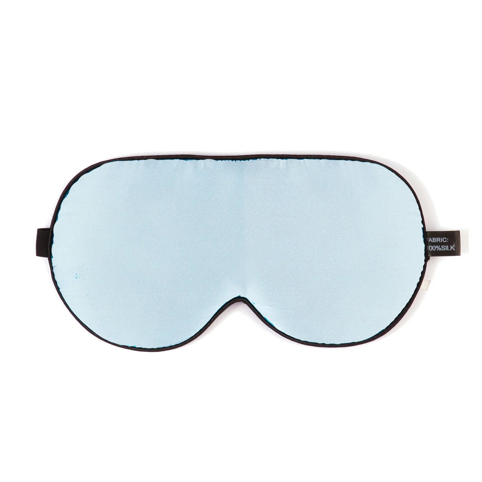 Double-sided mulberry silk sleep mask showing embroidered print in a selection of its 22 colour options.