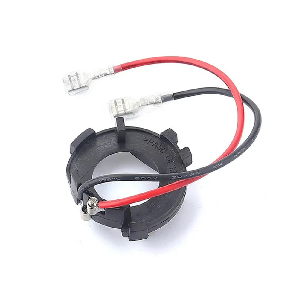 Black H7 LED headlight adapter bracket for Volkswagen Golf 5 MK5 GTI Jetta models