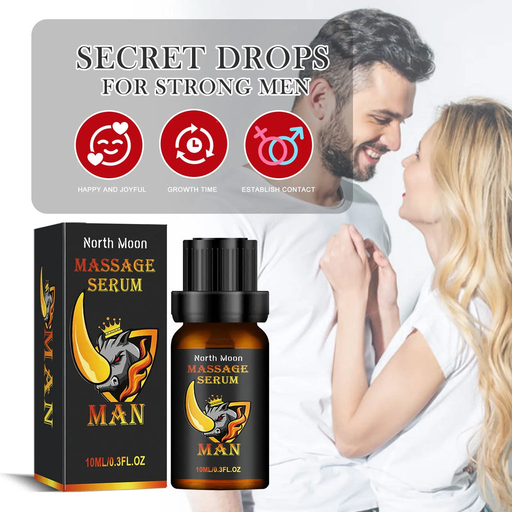 Men's 10ml essential oil bottle for external massage body care with mineral oil jojoba vitamin E formulation